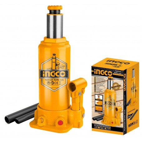 Cric bouteille Hydraulique 6 Tonnes - INGCO