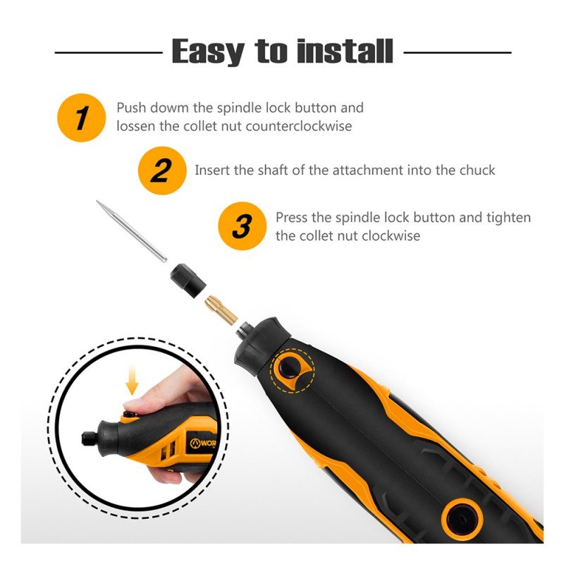 ValueMax Outil Rotatif Multifonction 130W Avec 120 Accessoires, 5