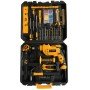 Coffret perceuse à percussion 650W + 102 outils et accessoires - WORKSITE