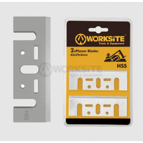 Lame de rabot 2PCS 82x2.0mm - WORKSITE