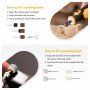 Mini perceuse sans fil 8.0V kit d'accessoires 110pcs avec LED - WORKSITE