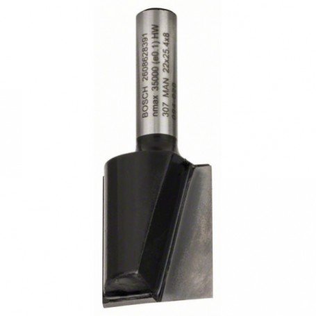 Fraises à rainurer droit, à deux tranchants, carbure Ø queue 8.0mm - Ø (D) 22.0mm