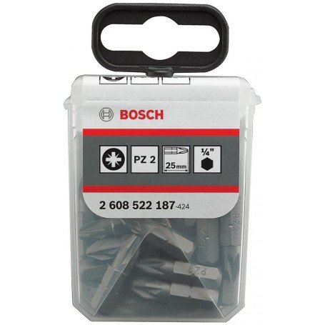 25 Embout de vissage qualité extra-dure pz 2 25 mm Bosch