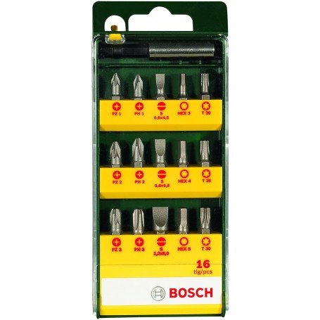 Coffret d'embouts pour Visseuse 16 pièces Bosch