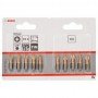 10 Embout de vissage court et long pour vis à empreinte cruciforme Pozidriv, qualité Max Grip PZ2 Longueur 25mm BOSCH |