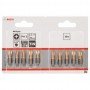 10 Embout de vissage court et long cruciforme Phillips, qualité Max Grip PH2 Longueur 25mm BOSCH |