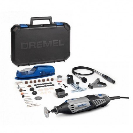 Dremel 4000 Outil Rotatif Multifonction 175W (Livré avec 4 Adaptations 65 Accessoires)