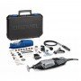 Dremel 4000 Outil Rotatif Multifonction 175W (Livré avec 4 Adaptations 65 Accessoires)