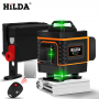 niveau laser 4D vert 16 lignes à nivellement automatique, projection horizontale et verticale à 360 degrés - HILDA