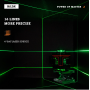 niveau laser 4D vert 16 lignes à nivellement automatique, projection horizontale et verticale à 360 degrés - HILDA