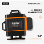 niveau laser 4D vert 16 lignes à nivellement automatique, projection horizontale et verticale à 360 degrés - HILDA