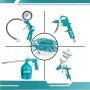 ENSEMBLE DE 5 OUTILS PNEUMATIQUE TOTAL