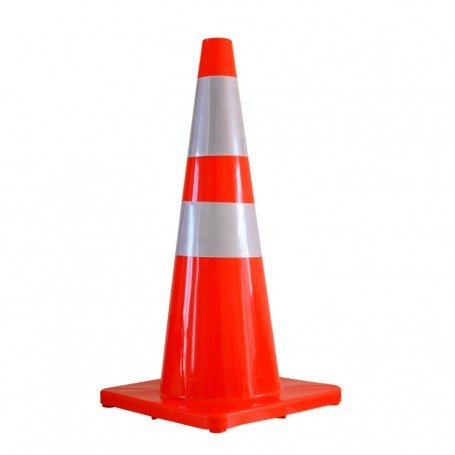 CONE DE SIGNALISATION EN PVC 70cm