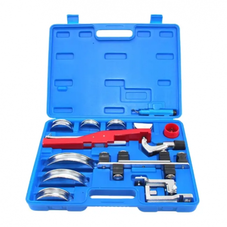 Kit Professionnel De Cintrage De Tubes Pour Plomberie Et Climatisation - Inclut Cintreuse, Coupe-tube, Alésoir Et 7 Têtes