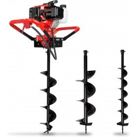 TARIÈRE THERMIQUE 73CC + 3 FORETS 10, 15, 20CM