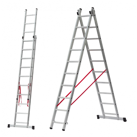 Échelle Aluminium double 4 + 4 m